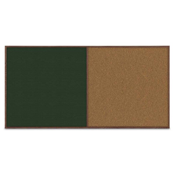 Enclosed Corkboard, 1 Door, 72"x48", 4" Fra